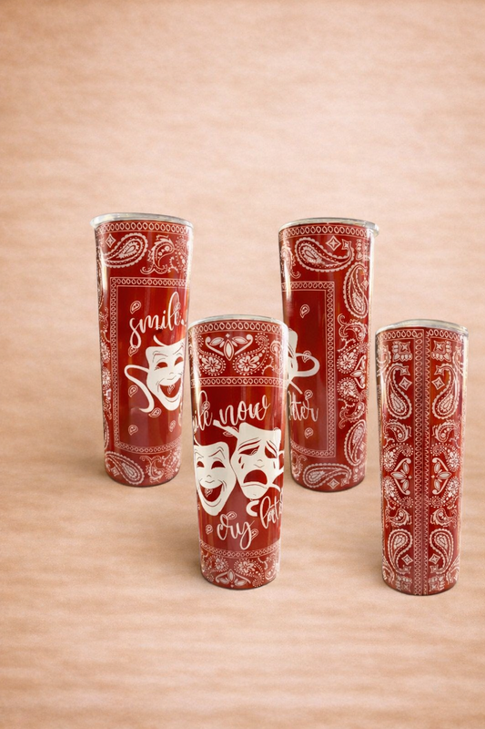 Smile Now, Cry Later Red Tumbler